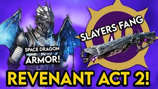 Destiny 2  REVENANT ACT 2 Space Dragon Armor Slayers Fang Exotic Gameplay and Tomb Of Elders [upl. by Iphigenia]