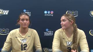 Wingate Volleyball Post Game Press Conference 10082024 [upl. by Sekoorb]