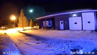 Meteor captured over Saskatchewan sky [upl. by Feune599]