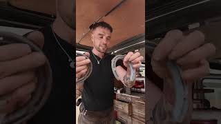 Farrier shoeing a horse part 1 equestrian asmr farrier satisfying horsecare [upl. by Fayre]