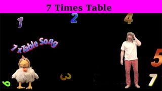 Learn 7 x table  Funny Multiplication Song for Kids  Learn Times Tables Fast [upl. by Gnes276]