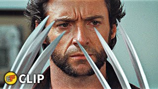 Wolverines New Claws  Dinner Scene  XMen Origins Wolverine 2009 Movie Clip HD 4K [upl. by Koorb860]