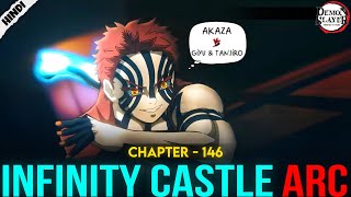 Demon Slayer Season 5 Manga Chapter  146 Explained In Hindiहिंदी  INFINITY CASTLE ARC [upl. by Nerradal682]