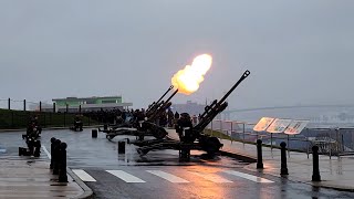 A Very RAINY Remembrance Day 2024  21 Gun Salute Ceremony  Warden of the North amp Army Museums [upl. by Ungley371]