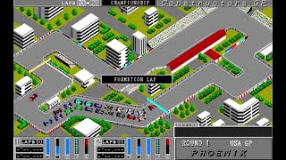 PC98 Constructors Grand Prix コンストラクターズグランプリ gameplay [upl. by Yemar]