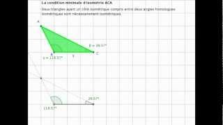 Conditions minimales isométrie triangle [upl. by Anela901]