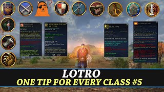 LOTRO One Tip For Every Class 5 [upl. by Lledrac]