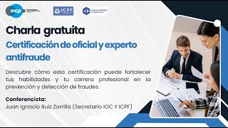 Charla gratuita – Certificación de oficial y experto antifraude [upl. by Saref]