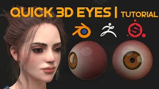 Making an Eye in Zbrush and Substance Painter [upl. by Otanutrof]