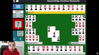 43  Commentary analysis on Online Bridge Game  3 No Trumps [upl. by Oriaj]