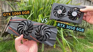 GTX 1060 6GB Vs RTX 3050 6GB  Old Mainstream Vs Modern EntryLevel [upl. by Tessler]