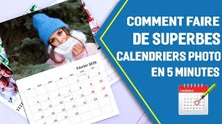 📅 Comment faire un calendrier photo mural  Un design pro en 5 minutes [upl. by Carr]