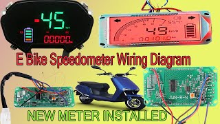 Cheap Chinese LCD Screen For Electric Bike E Bike Speedometer Wiring DiagramNEW METER INSTALLED [upl. by Nessah694]