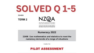 NCEA Numeracy 2022 Term 2 Q15 Solved [upl. by Templer281]