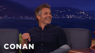 Have Dinner With Timothy Olyphant amp Fight Cancer  CONAN on TBS [upl. by Eniruam]