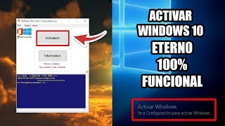 COMO ACTIVAR Windows 10 PARA SIEMPRE 100 FUNCIONAL  2018 [upl. by Rayford]