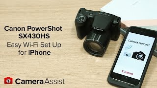 Connect your Canon PowerShot SX430IS to your iPhone via WiFi [upl. by Nosauq]