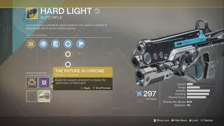 The FUTURE IS CHROME ORNAMENT HARD LIGHT DESTINY 2 [upl. by Apthorp]