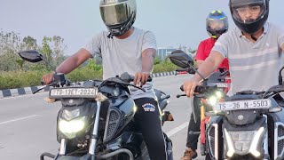 Yamaha FZs v4 Vs FZs v3 Drag Race 2024 😱 fzsv fzsv4 cb300f [upl. by Metts]