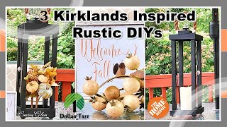 3 Kirklands Inspired Rustic DIYs  How To DIY  High End Home Decor  Rustic Real Wood Lanterns [upl. by Alyk699]