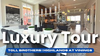 Inside a brand new luxury townhome in Atlanta GA  Toll Brothers Highlands at Vinings [upl. by Stutzman]