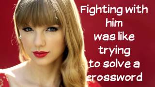 Taylor Swift  Red lyrics HD [upl. by Enninaej846]