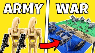 Building Star Wars BATTLES in LEGO [upl. by Yesteb]