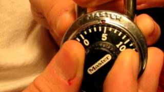 How to crack a Master Lock combination [upl. by Dodson]