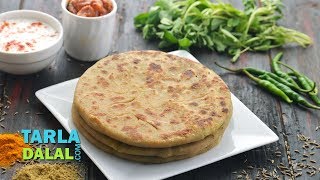 Aloo Methi Paratha by Tarla Dalal [upl. by Einwat]