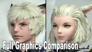 Final Fantasy XIV Online Dawntrail Full Graphics Comparison [upl. by Allistir]