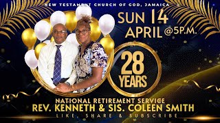 National Retirement Service For Rev Kenneth amp Sis Coleen Smith  New Testament Event [upl. by Inalaek]