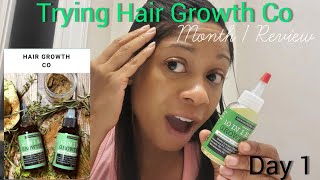 Hair Growth Co Review  Month 1 [upl. by Amikehs540]