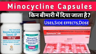 Minocycline Capsule  Cynomycin UsesSide effectsDosePrecautions  Medical jankari [upl. by Hselin347]