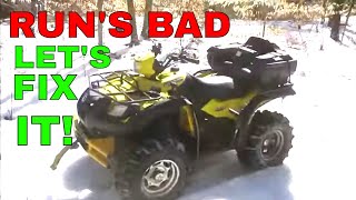 Old 4 Wheeler Runs Like Crap Lets Fix It [upl. by Dahlstrom]