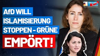 AfD will Islamisierung stoppen – Grüne empört Mariana HarderKühnel  AfDFraktion im Bundestag [upl. by Fayre]