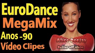 EuroDance  MegaMix Anos 90 Vídeo Clipes [upl. by Migeon930]