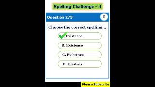 Spelling Challenge 4 [upl. by Aihsetal448]