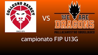 Campionato U13G PallCollegno 43 vs Pall Grugliasco 49 [upl. by Jr]