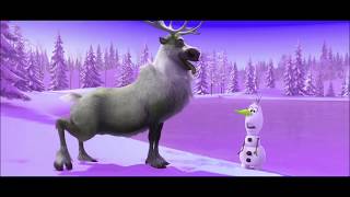 Frozen  OLAF and Reindeer SVEN Funniest Moment  Learn Colors [upl. by Tilden273]