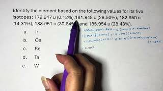 Calculating Average Atomic Mass [upl. by Nanice427]