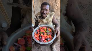 Wow🔥Today Hadzabe Eating Baboon Meal very Delicious😋 Enjoying life hunts bushmenafricavillage [upl. by Giacobo]