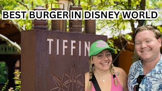 Best Burger in Walt Disney World  Animal Kingdom Tiffins Restaurant [upl. by Moshell]