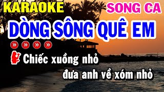 Karaoke Dòng Sông Quê Em Song Ca  Beat Chuẩn  Vọng Cổ  Beat Huỳnh Lê [upl. by Kerrin]