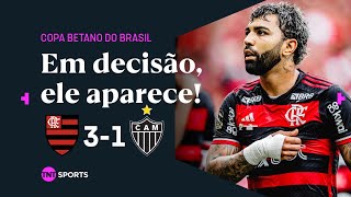 GABIGOL DÁ SHOW CRAVA DUAS VEZES E MENGÃO VENCE A IDA DA FINAL FLAMENGO 3 X 1 ATLÉTICO MINEIRO [upl. by Perla]