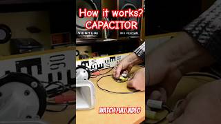 capacitor HOW IT WORKS speaker crossover demonstration Angelicaaudio [upl. by Llehcal286]