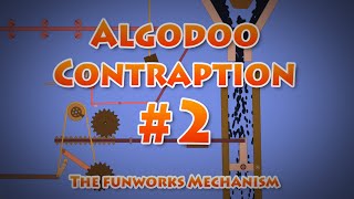 Algodoo contraption 2  The Funworks Mechanism [upl. by Leonhard246]