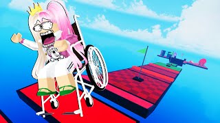 quotLAWAN BERLUMBA KERUSI RODA OBBYquot OBBY but Youre a Wheelchair Obby  ROBLOX MALAYSIA [upl. by Auof]