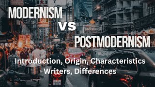 Modernism and Postmodernism in Literature Characteristics BS English [upl. by Anelrad974]