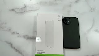 Belkin UltraGlass Screen Protector for iPhone 12 mini Review [upl. by Seldun]