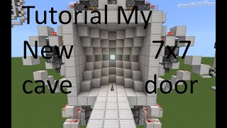 Minecraft Tutorial New 7x7 cave door on bedrock [upl. by Ciryl]